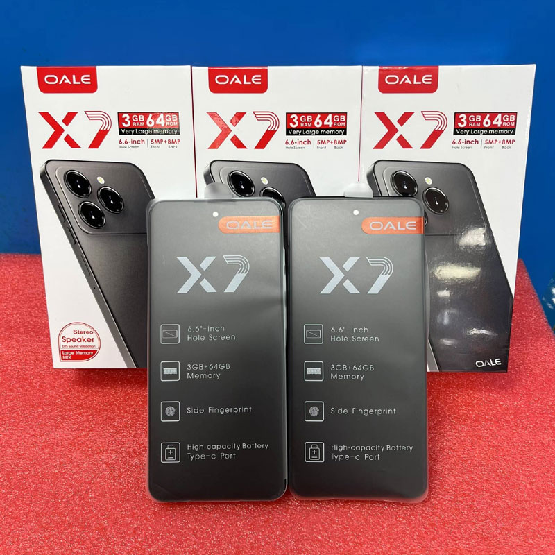 [NEW ARRIVAL] OALE X7 64GB ROM+3GB RAM SCREEN 6.6’’ CAMERA 8MP BACK+5MP FRONT FINGERPRINT ANDROID 13 HIGH CAPACITY BATTERY BRAND NEW SMART PHONE