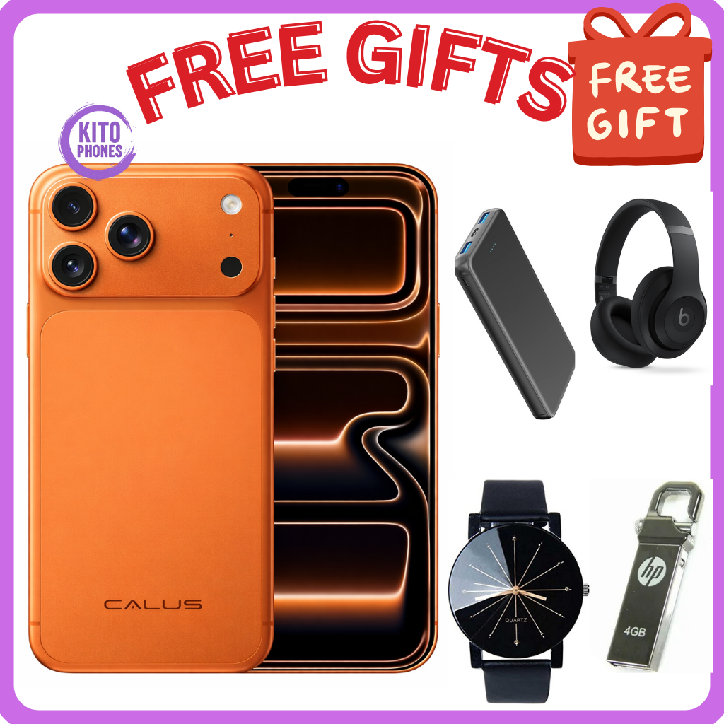 Calus 17 Pro Max Android 14 smartphone 128gb Rom + 8gb Ram 6.6 inches IPS LCD screen display 5200mAh battery capacity OCTA-CORE Processor 26mp camera+ 13mp selfie android smartphone +FREE GIFTS