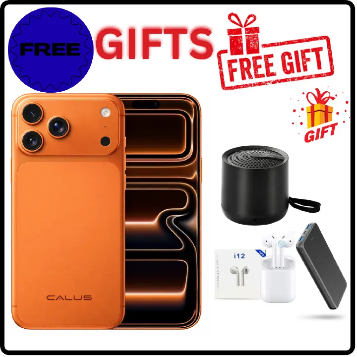 Calus 17 Pro Max Android 14 smartphone 128gb Rom + 8gb Ram 6.6 inches IPS LCD screen display 5200mAh battery capacity OCTA-CORE Processor 26mp camera+ 13mp selfie android smartphone +FREE GIFTS
