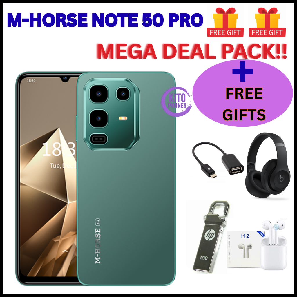 [BRAND NEW] [NEW ARRIVAL] M-HORSE NOTE 50 PRO 128GB ROM+8GB(4+4GB EXTENDED) RAM 5000mAh 16MP SELFIE+32MP REAR CAMERA SCREEN 6.9’’ HD INCELL WATER DROP SCREEN SIDE FINGERPRINT SMART PHONE +FREE GIFTS