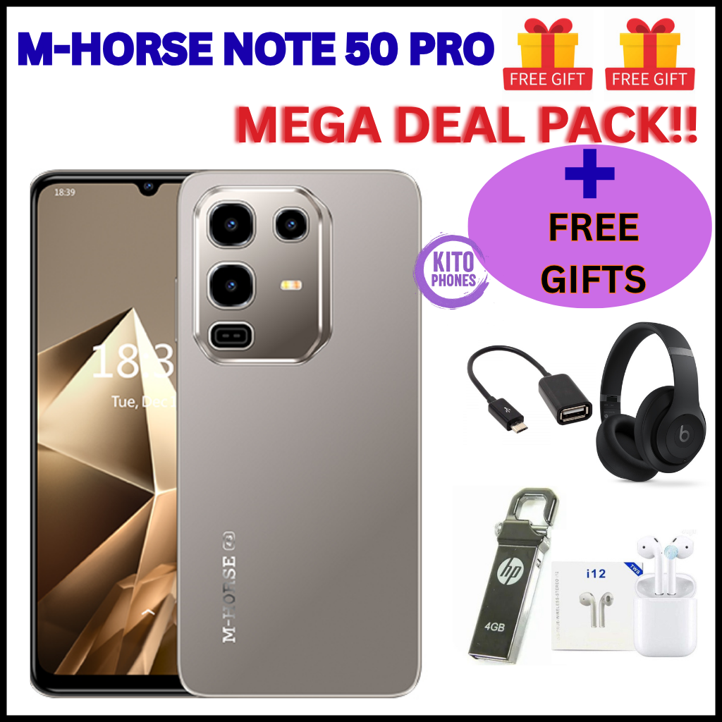 [BRAND NEW] [NEW ARRIVAL] M-HORSE NOTE 50 PRO 128GB ROM+8GB(4+4GB EXTENDED) RAM 5000mAh 16MP SELFIE+32MP REAR CAMERA SCREEN 6.9’’ HD INCELL WATER DROP SCREEN SIDE FINGERPRINT SMART PHONE +FREE GIFTS