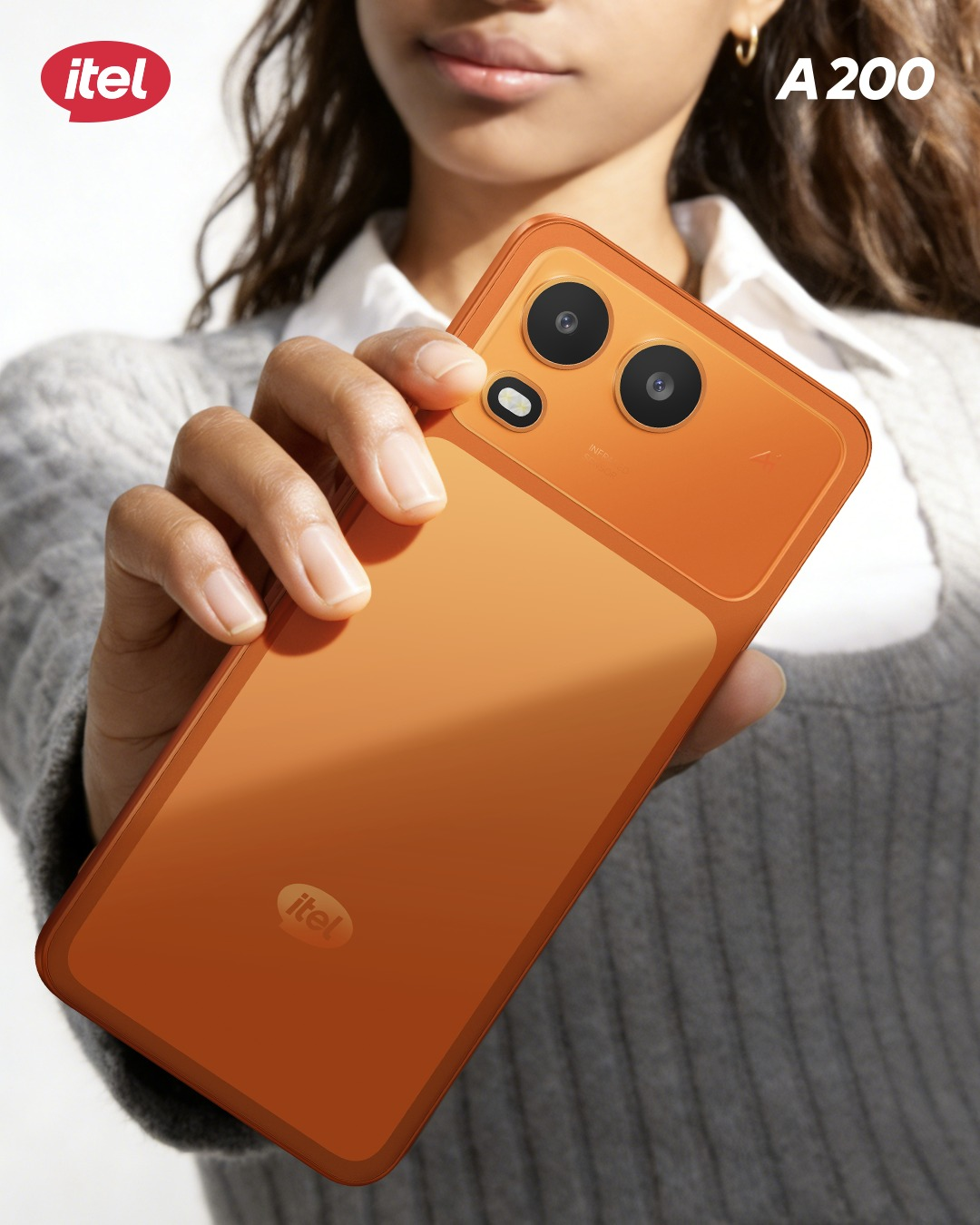 BRAND NEW ITEL A200 128GB ROM+8GB(3+5GB) EXTENDED RAM 6.75" Dual SIM 4G Network 13MP Camera+ 5MP SELFIE 15W Charging 5000mAh Battery Android 15 Fingerprint Unlock Smart Phones+FREE GIFTS FOR YOU