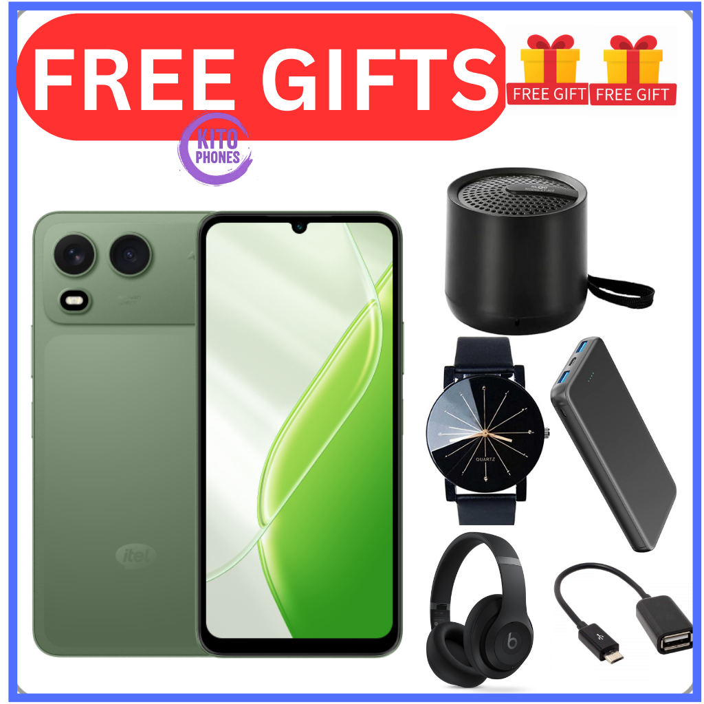 BRAND NEW ITEL A200 128GB ROM+8GB(3+5GB) EXTENDED RAM 6.75" Dual SIM 4G Network 13MP Camera+ 5MP SELFIE 15W Charging 5000mAh Battery Android 15 Fingerprint Unlock Smart Phones+FREE GIFTS FOR YOU