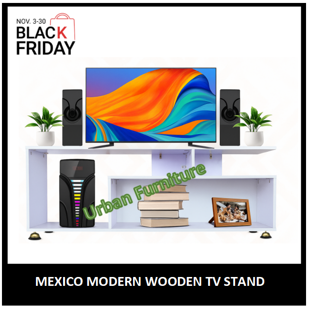 Mexico Modern Wooden TV Stand For Up To 43" TV