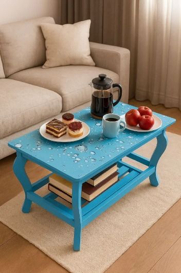 [Superior Quality] Small New Design Modern stylish rectangular design coffee table with storage for living room, fashionable appealing finish as picture multiple colours