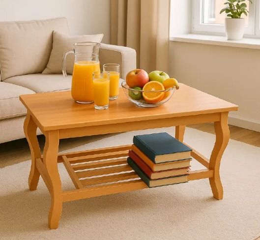 [Superior Quality] Small New Design Modern stylish rectangular design coffee table with storage for living room, fashionable appealing finish as picture multiple colours