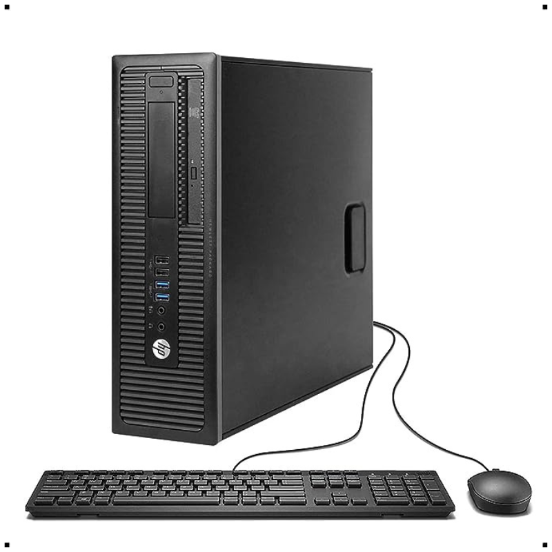 ( Full set 22'' Monitor,key board + mouse ) Refurbished HP EliteDesk 800 G1 Core I5 8GB RAM 500GB HDD 3.2GHz SFF Desktop Refurbished Desktop Mini Pc Refurbished Computer