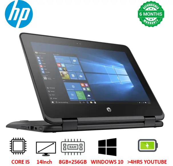 {Touchscreen} Refurbished HP ProBook 11 G4 X360 Core i5 8th Gen 8GB 7th Gen RAM 256GB SSD 11.6-inch , 2-in-1 Convertible Laptop Windows 11 Pro Laptop PC Refurbished Laptops