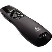 LOGITECH LASER POINTER/ WIRELESS PRESENTER R400N - USB WIRELESS RECEIVER, PLUG AND PLAY, 15 METERS WIRELESS RANGE, RED LASER POINTER