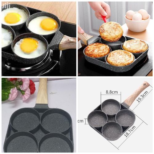 4 slot pan High Quality Heavy Granite Non-stick Pancake/egg Pan