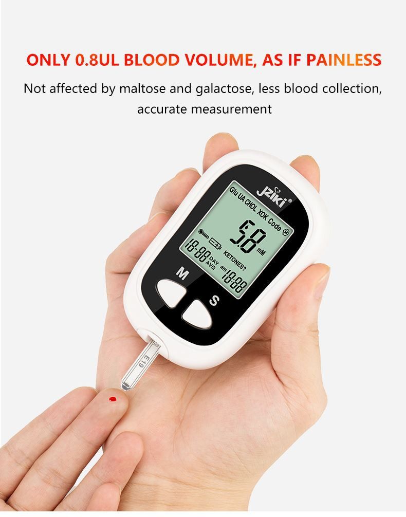 JZIKI smart blood glucose meter comes With * 50pcs test strips * 50pcs lancets * Lancet pen