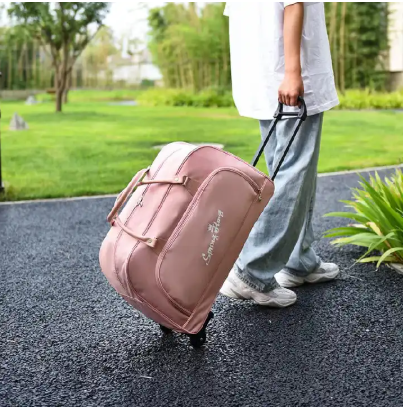 (SPECIAL OFFER)Travelling Bags Unisex Large Capacity Bag Luggage Women/ Men Travelling bag with Trolley hand