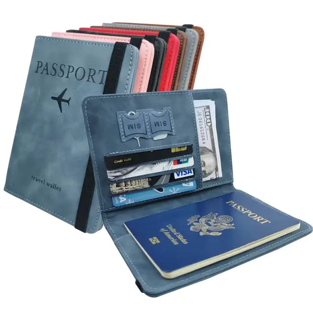 Passport Holder,Passport Cover Imitation Leather Passport Cover with RFID Blocker