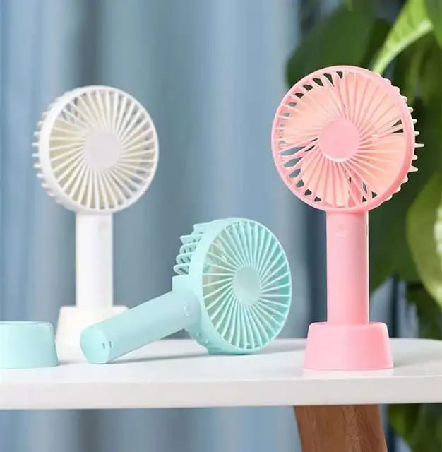 3 Speed Personal Fan with stand - Rechargeable
