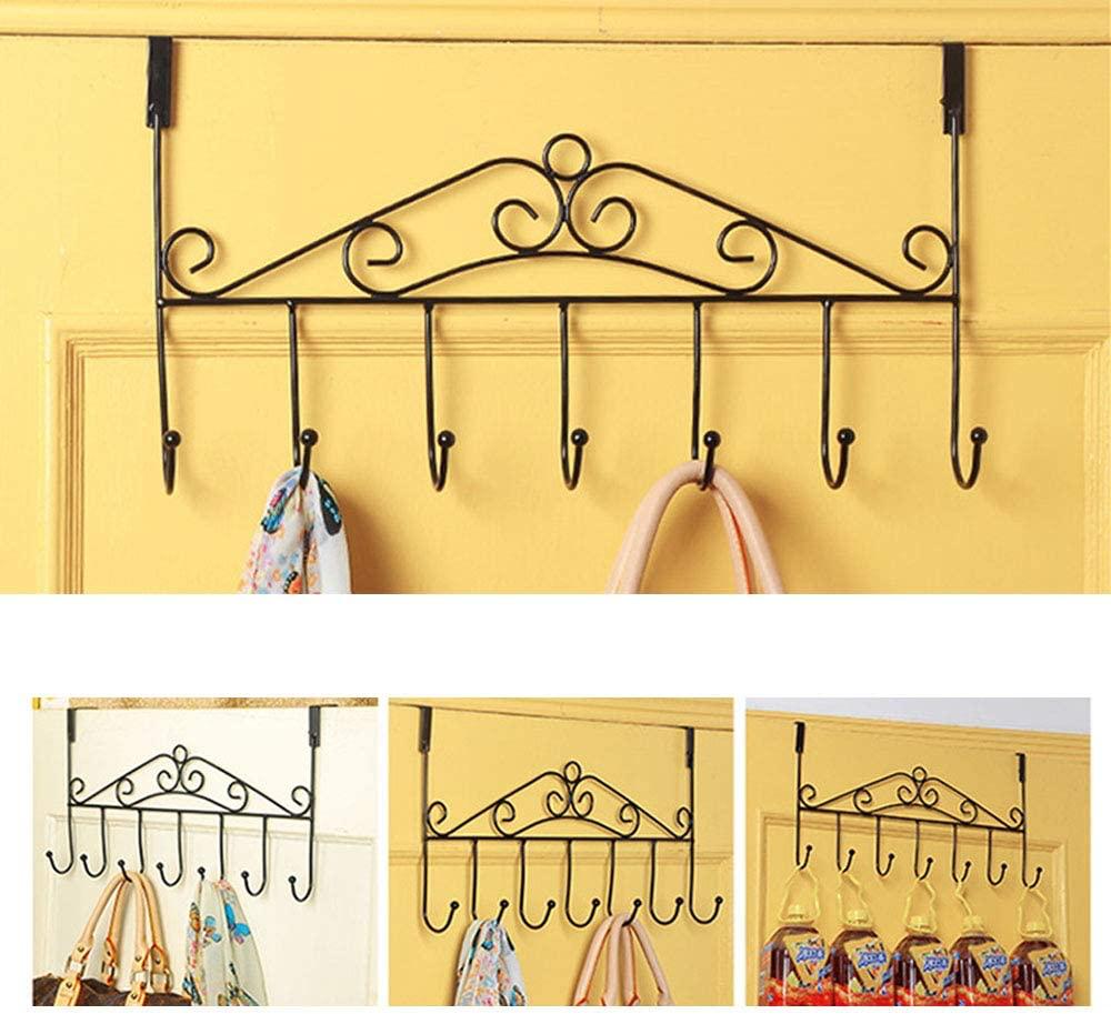 Over the door hanger with 7 hooks