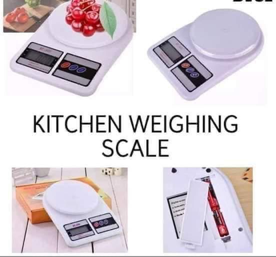 Digital kitchen weighing scale +2 batteries  Can hold up to 10kgs*
*battery powered
