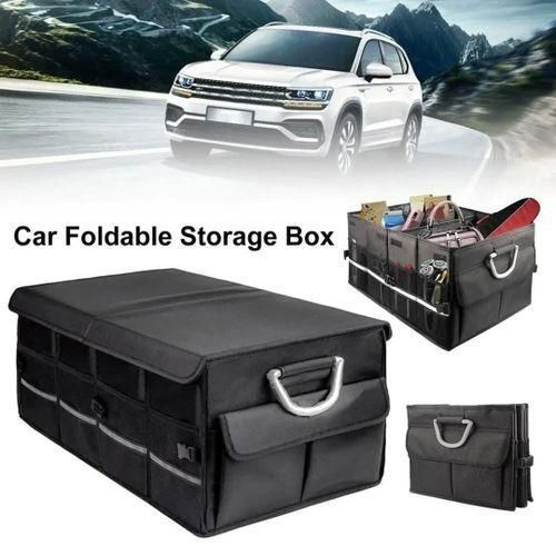 Heavy Duty Car Boot Organizer – Large Capacity Trunk Storage with Foldable Compartments, Durable Oxford Material, Anti-Slip Design for Cars, SUVs, and Vans, Multi-Purpose Storage Solution
