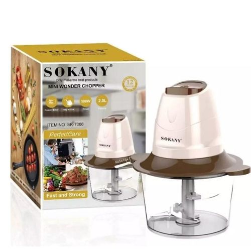 Sokany Electric Chopper /Food Grinder Capacity - 2L 3000W