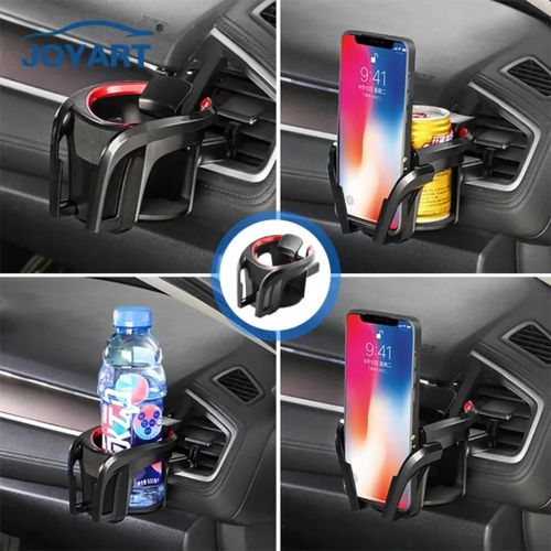 Car Air Vent mount 2 in 1 cup holder phone mount Adjustable Beverage water bottle holder