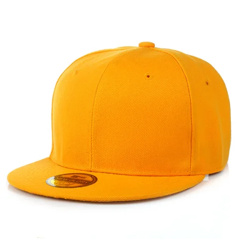 Baseball unisex solid plain standing cap
