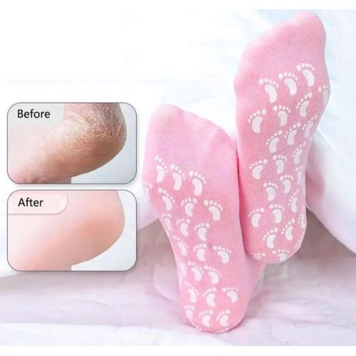 Moisturizing Socks Foot Spa Gel Silicone Socks for Women Pedicure Socks for Repairing Dry Feet Cracked Heel and Softening Rough Skin Calluses