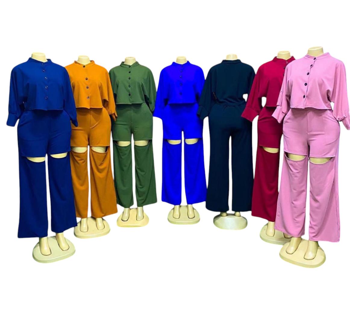 fashion ladies two piece set