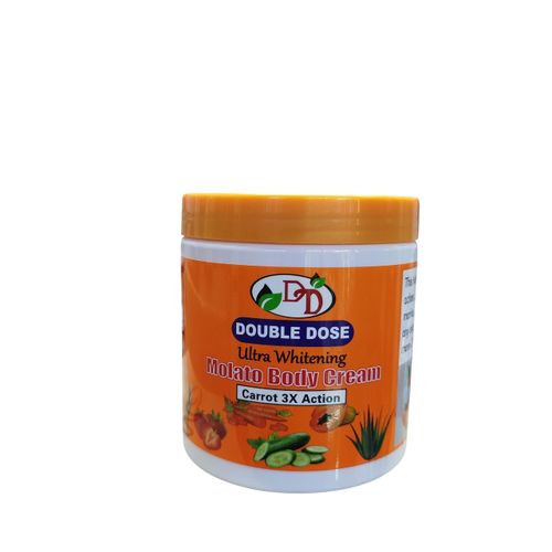 DOUBLE DOSE Carrot 3X Action ultra Molato Body Cream. Moisturizes, Clears Pigmentations, Aches, Pimples, Stretch Marks, Sunburn & Blemishes