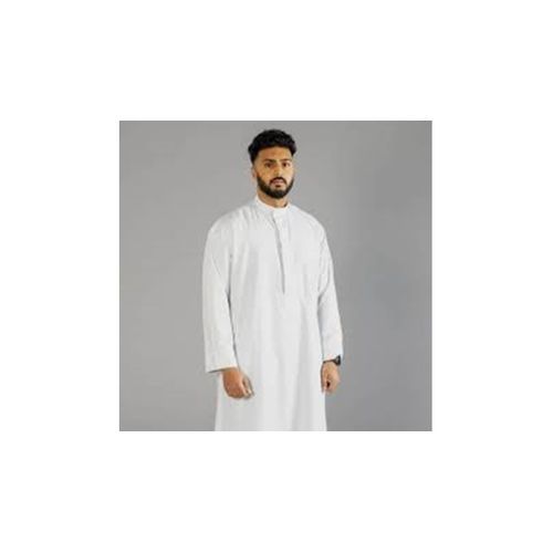 Fashion Kanzu -Muslim Men's Thobe White with no color