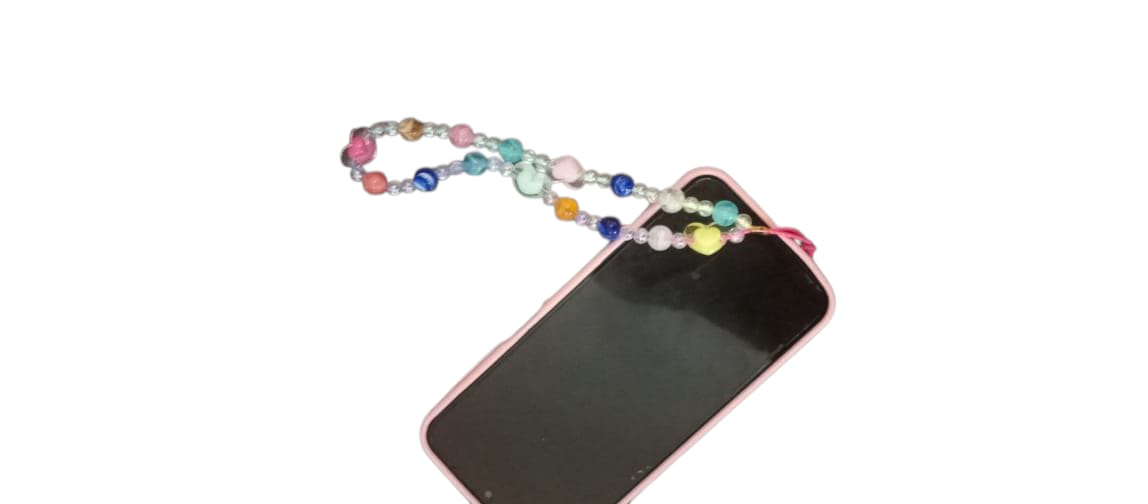 phone girlies colourful beaded hanging code/anti theft code for phone covers
