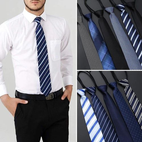 5PCS Classy Men's Crafted Slim Tie Men Business (Formal) Casual Executive Ties