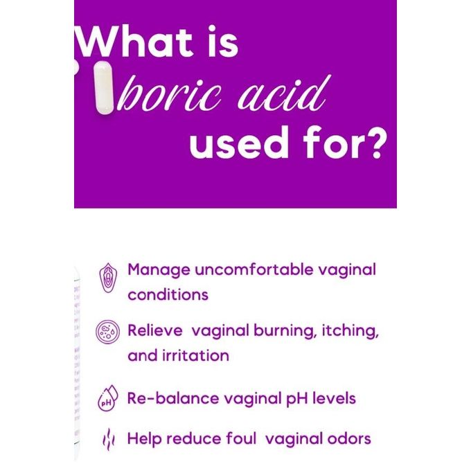 Boric acid suppositories for vaginal health for vaginal ph balance