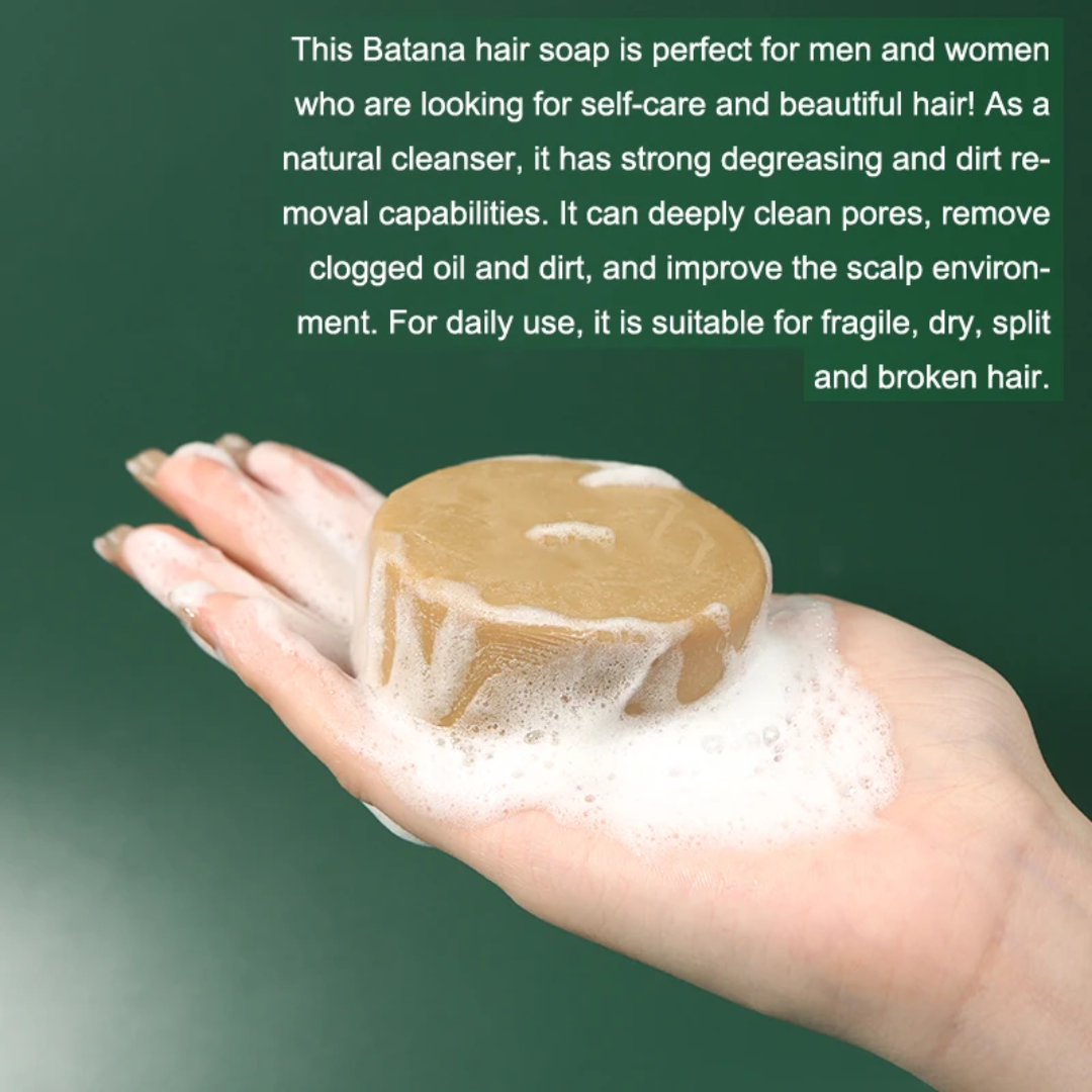 Herbal original batana oil hair soap Anti Hair Loss Soap Restore Repair Damaged Hair Scalp Treatment Anti-itch Oil Control Batana Herbal Hair Growth Shampoo Bar