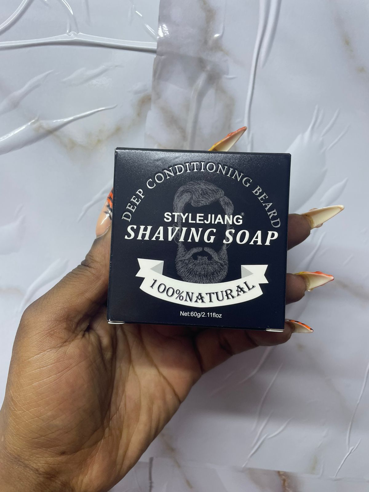 Beard Shaving Soap Gentle Foam Balm Men's Shave Deep Conditioning Cream 100% Natural Scent Moustache Care
