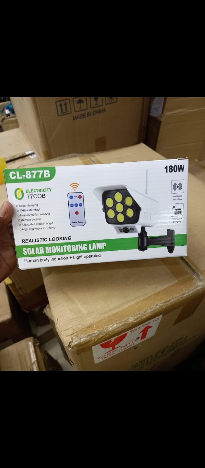 Solar Lamps Solar Monitoring LampEnhance security in your compound by installing this realistic looking solar lamp which gives maximum light for 8 to 10 hours. It is water proof so you don't have to w