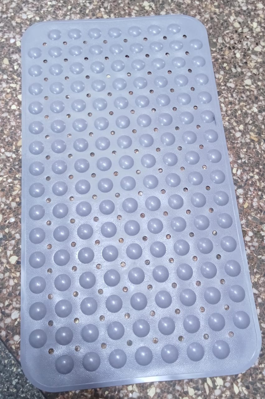 Bathroom Mat Non Slip Bath Mat for Tub Machine Washable, Rubber Anti Slip/Skid Bathtub Shower Mat with Suction Cups, Drain Holes, Foot Massage Scrubber for Kids & Adults. (Multi Color)