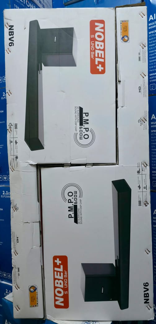 Nobel 600W SOUNDBAR SYSTEM, 2.1CH, DEEP BASS BLAST, WIRELESS SUB WOOFER, 3D SURROUND SOUND,