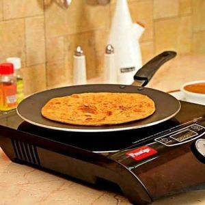 Chapati 30 cm nonstick induction base Nonstick Chapati Tava Griddle Tawa Nonstick Flat Multi Tawa Ideal To Make Roti Chapati Paratha Pan Crepe Pan Portable Compact Easy Clean