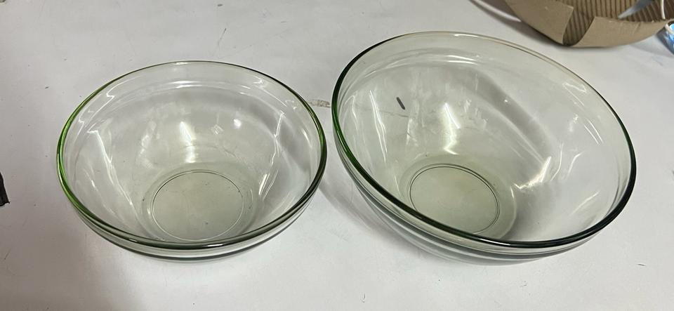 2 pcs glass bowl made of high quality durable dishwasher set