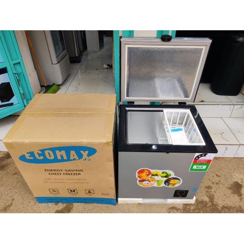 60 litres ecomax deep freezerThe Ecomax energy-saving chest freezer is a small-sized home appliance that is perfect for storing all your frozen foods. The freezer has a capacity of 60 liters and hence