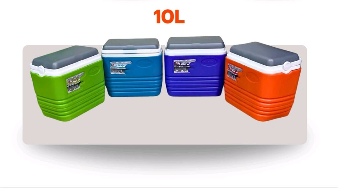 COOLER BOX 10 Litre COOLER BOX 1pc CHILLER WITH CARRYING HANDLE 10 LITRES DOUBLE LAYER MPACIFIC ICE COOLER BOX
