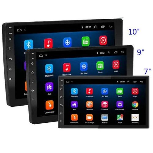 Android Intelligent Car Radio 9inch Double Din 2Din Touchscreen with Wireless CarPlay, GPS Navigation System, WiFi, FM Radio, Bluetooth, Dual USB