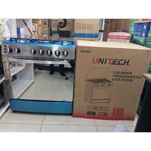 CLEARANCE OFFER Unitech 60*80 5 burner freestanding full gas cooker