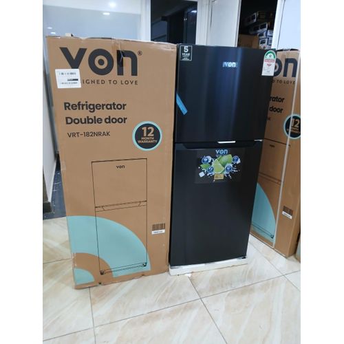 CLEARANCE OFFER VON 182 litres No Frost Fridge TMF VRT - 182NRAK ,dark inbox refrigerator