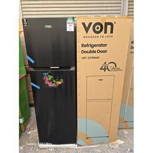 CLEARANCE OFFER VON No Frost , 247L, Double Door Fridge, Top Mount Freezer, REFRIGERATOR