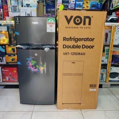 CLEARANCE OFFER VON 125L Double Door Refrigerator – Direct Cool, Low Power Consumption