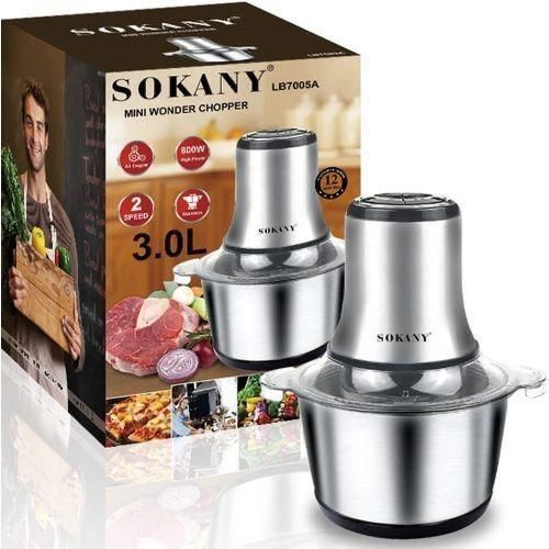 CLEARANCE OFFER Sokany 3L Stainless Food Chopper, Blender & Meat Grinder