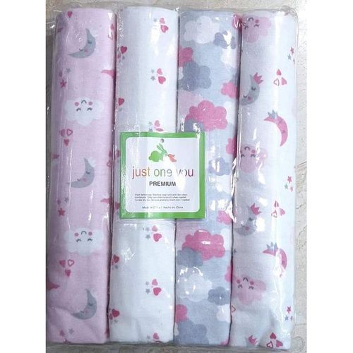 CLEARANCE OFFER 4 In 1 Cotton Flannels / Receiving Blankets