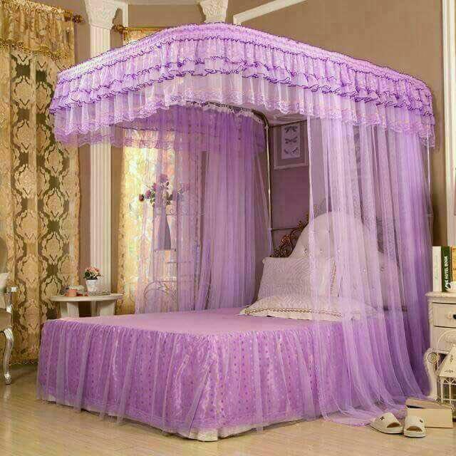 Rail/2stand mosquito nets size's/colours
 (4*6,5*6,6*6) 
 (White,cream,pink,purple