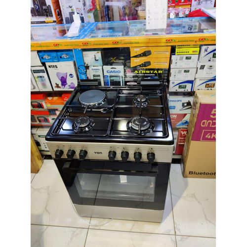 CLEARANCE OFFER VON 60*60 3+1 cooker, Turbo Fan, 5 Function Oven, Flame Failure Sensor, Rapid Hot plate