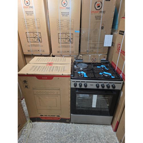 CLEARANCE OFFER VON 60*60 3+1 cooker, Turbo Fan, 5 Function Oven, Flame Failure Sensor, Rapid Hot plate